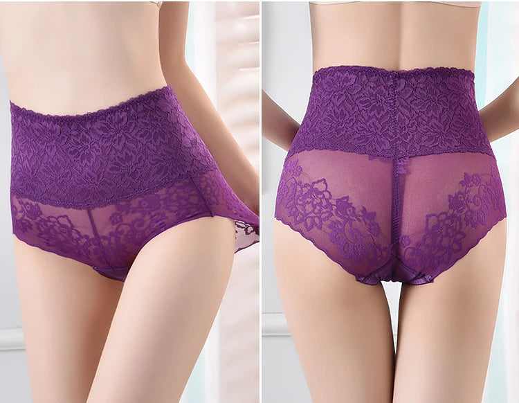 Women's High-Waist Lace Briefs