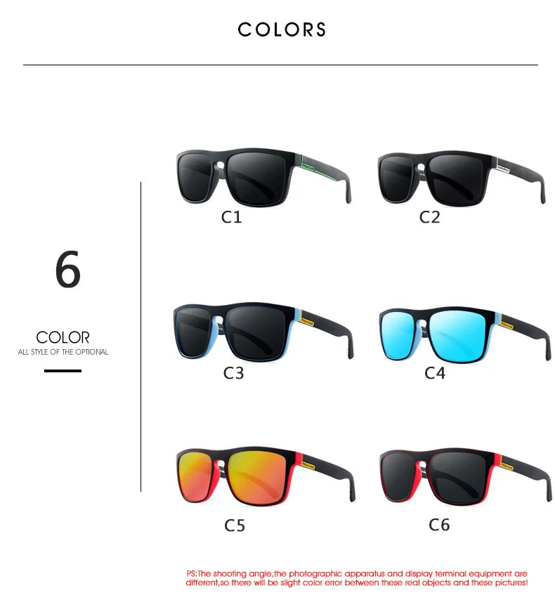 Classic Polarized Square Sunglasses