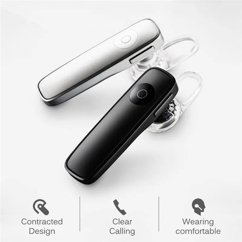 M165 Mini Bluetooth Headset Stereo Hands-Free Ear-Hook Wireless