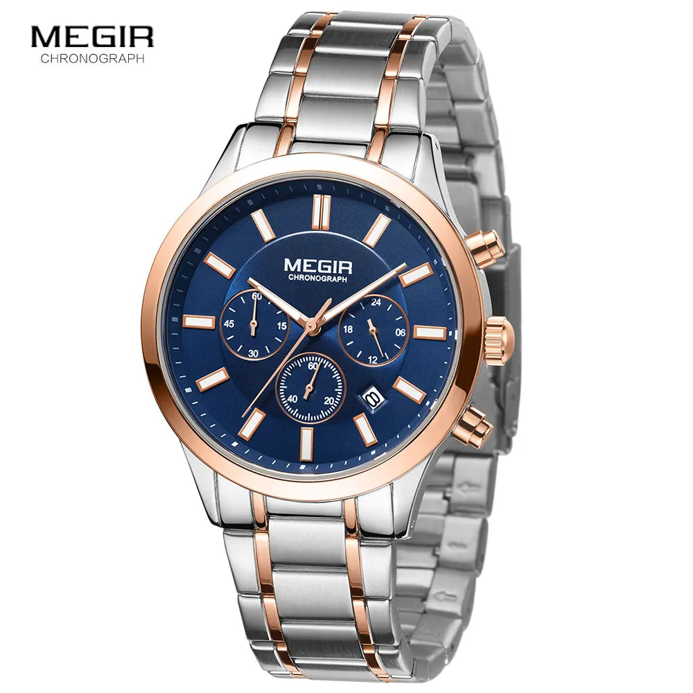 Men's Stainless Steel Chronograph Quartz Watch