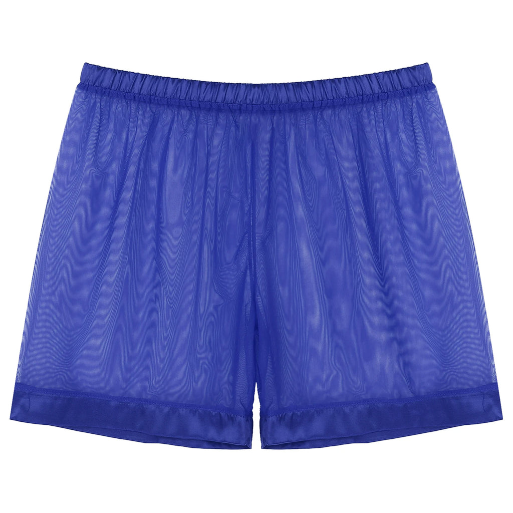 Sheer Mesh Loose Boxer Shorts