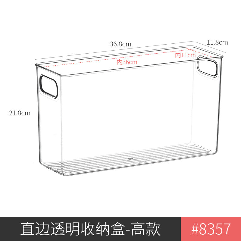 Refrigerator Storage Box Household Thickened Transparent Food Grade Fresh-keeping Box Beverage Multi-style Stackable Vegetable Freezer Box