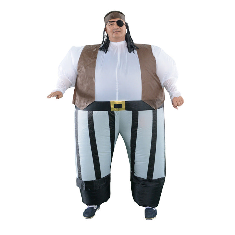Halloween Stage Performance Costumes Funny Pirate Inflatable Costumes Amazon North America Best-Selling Cartoon Funny Puppet Costume Factory