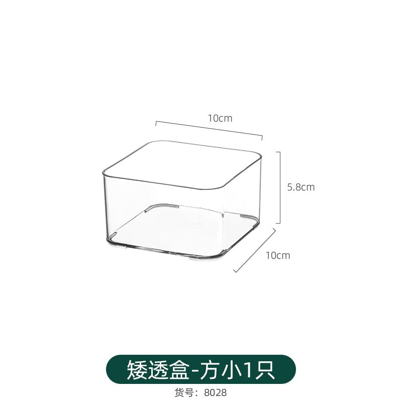 Refrigerator Storage Box Household Thickened Transparent Food Grade Fresh-keeping Box Beverage Multi-style Stackable Vegetable Freezer Box