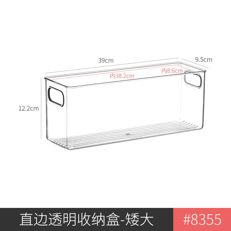 Refrigerator Storage Box Household Thickened Transparent Food Grade Fresh-keeping Box Beverage Multi-style Stackable Vegetable Freezer Box