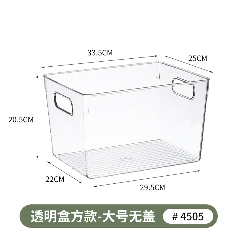 Refrigerator Storage Box Household Thickened Transparent Food Grade Fresh-keeping Box Beverage Multi-style Stackable Vegetable Freezer Box