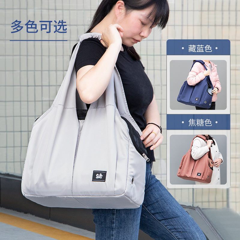 Cat Bag Outgoing Portable Pet Bag Large Capacity Breathable Cat Backpack with Dog One-Shoulder Handbag Soft