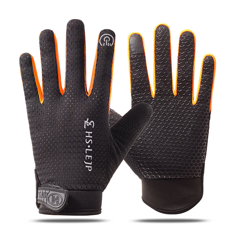 Cross-border Thin Half-finger Gloves Men's and Women's Riding Non-slip Quick-drying Sports Fitness Breathable Bicycle Gloves A01W