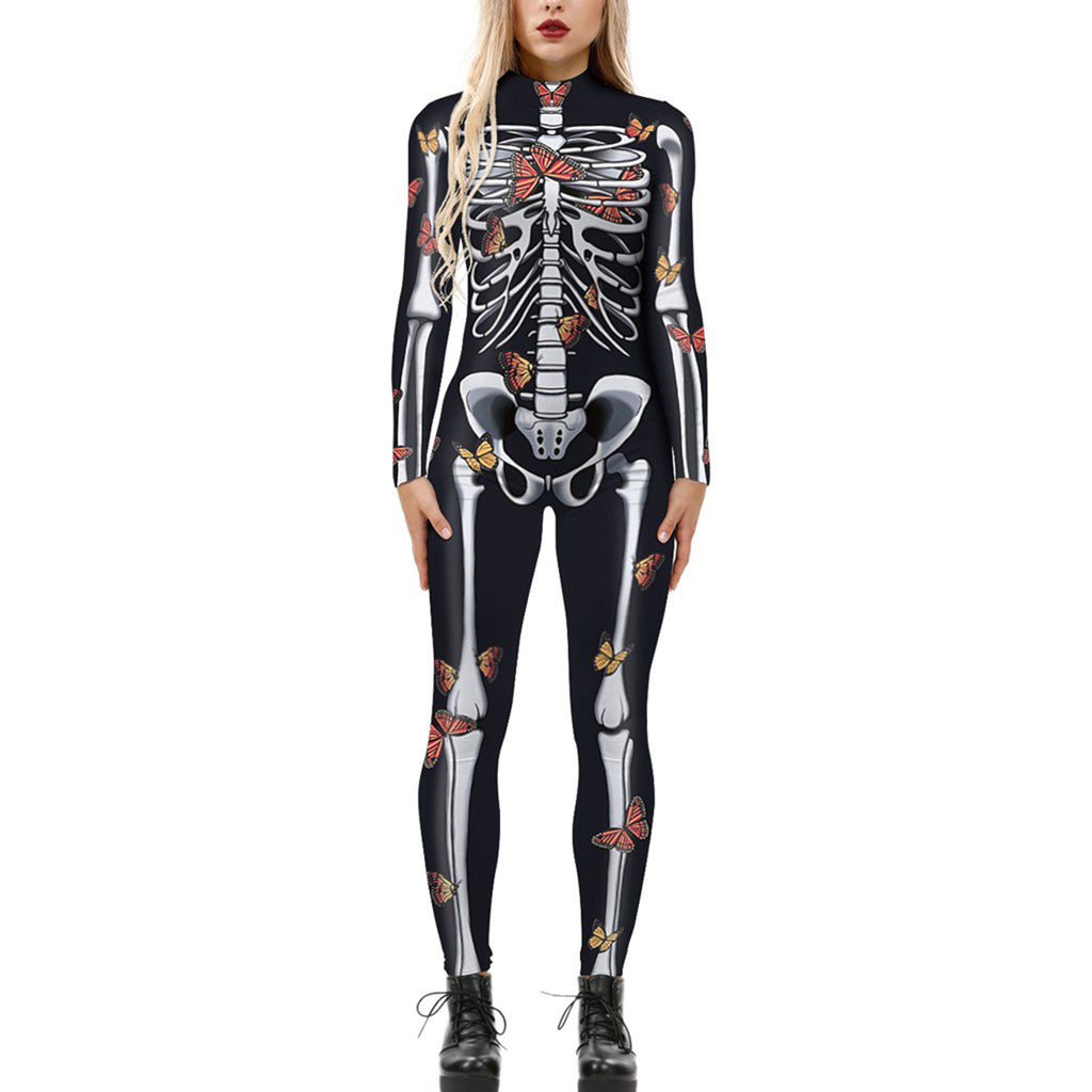 Halloween Long-Sleeve Costume Jumpsuit