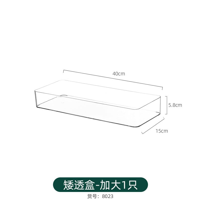 Refrigerator Storage Box Household Thickened Transparent Food Grade Fresh-keeping Box Beverage Multi-style Stackable Vegetable Freezer Box