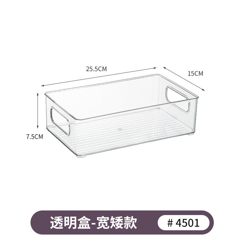 Refrigerator Storage Box Household Thickened Transparent Food Grade Fresh-keeping Box Beverage Multi-style Stackable Vegetable Freezer Box