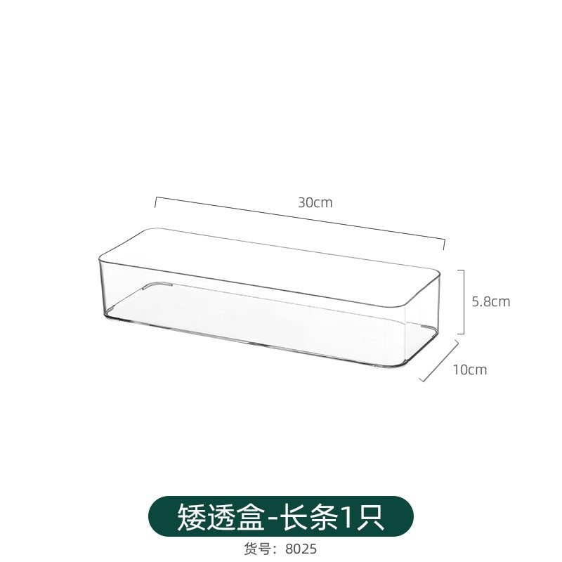 Refrigerator Storage Box Household Thickened Transparent Food Grade Fresh-keeping Box Beverage Multi-style Stackable Vegetable Freezer Box