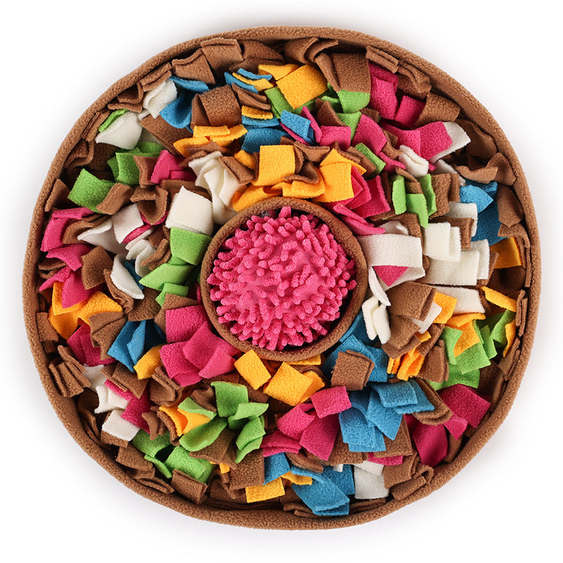 Cross-border pet sniffing mat cats and dogs puzzle decompression hidden food training with small toys four seasons play interactive