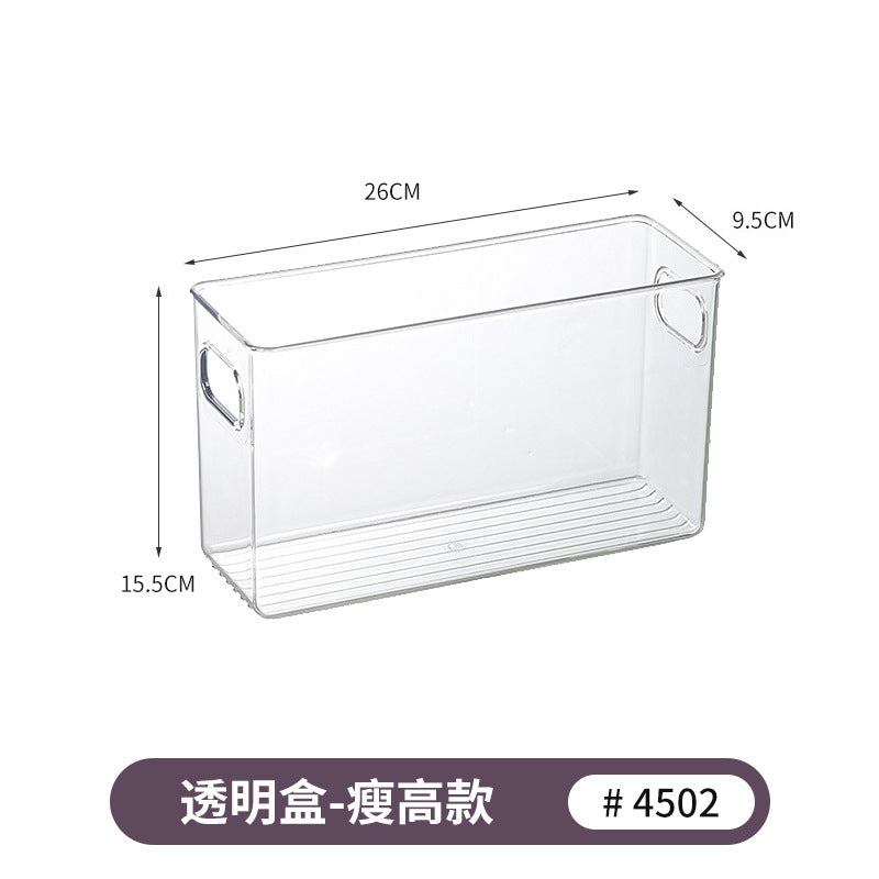 Refrigerator Storage Box Household Thickened Transparent Food Grade Fresh-keeping Box Beverage Multi-style Stackable Vegetable Freezer Box