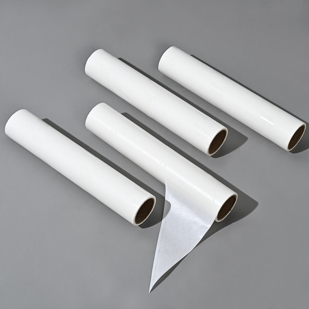 24cm sticky hair roller tearable sticky dust roll paper pet hair removal brush hair roll paper replacement core factory wholesale