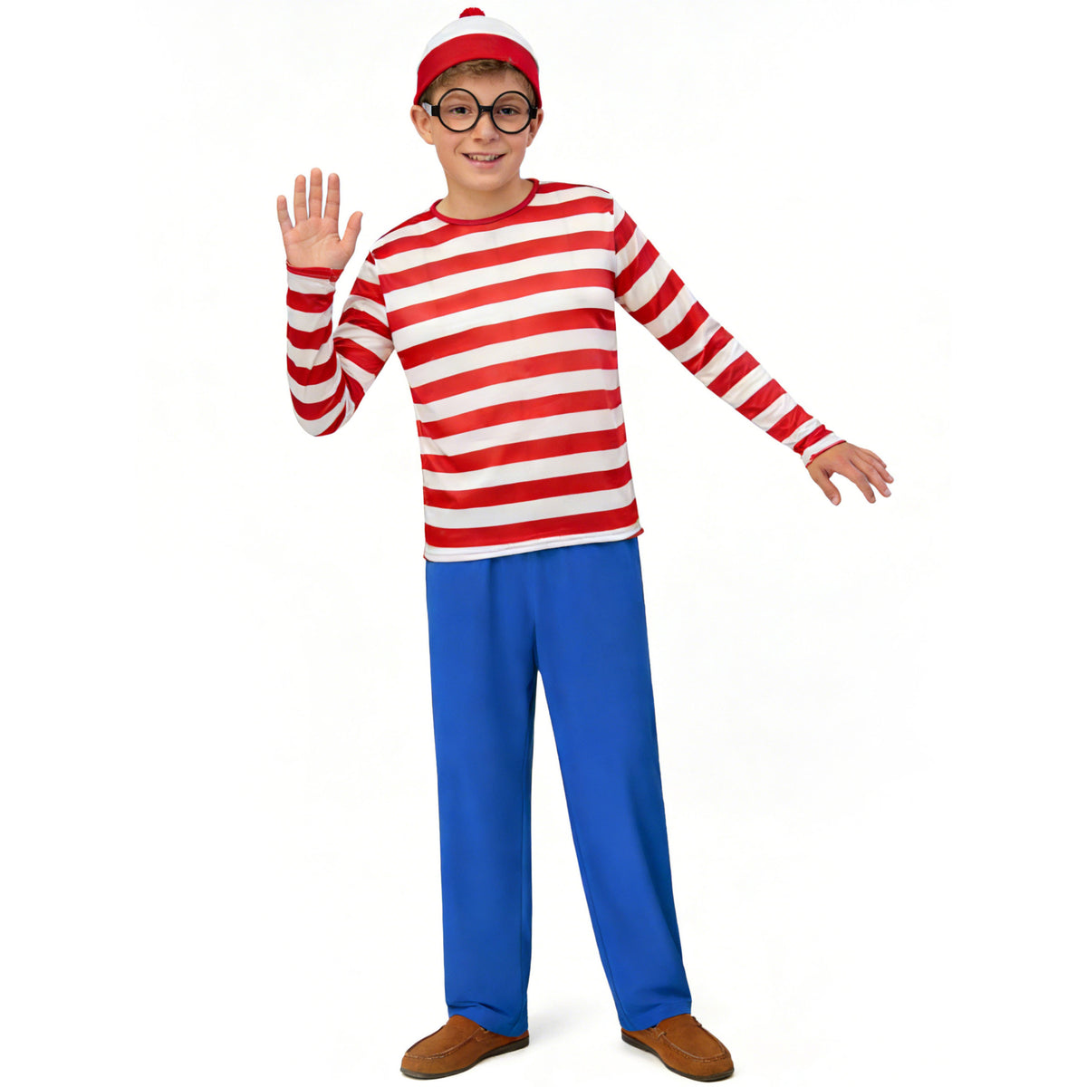 Red & White Striped Halloween Costume Set