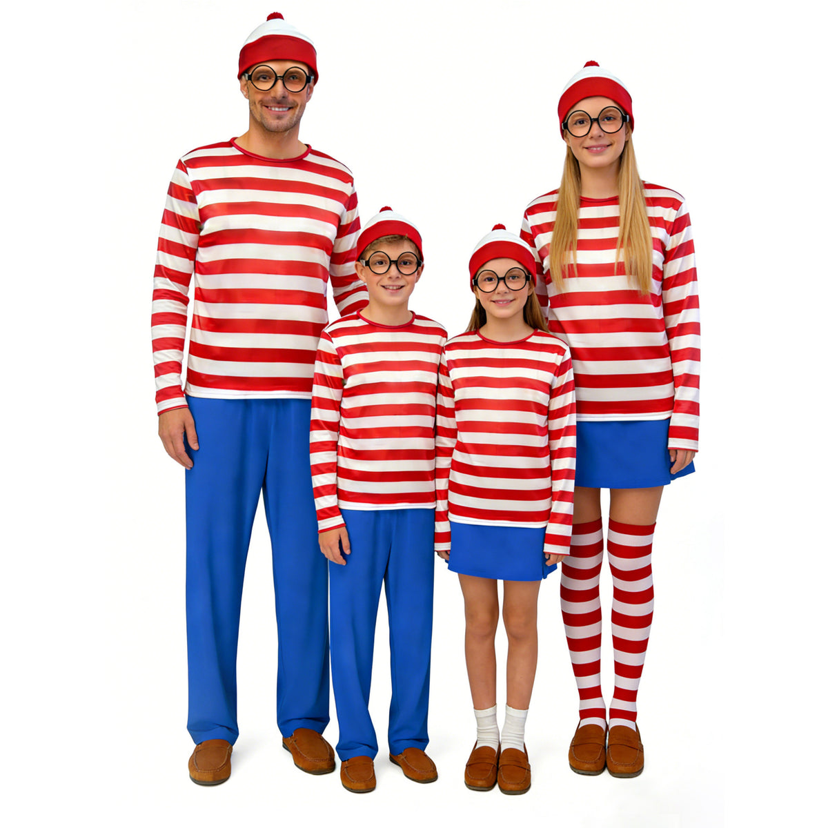 Red & White Striped Halloween Costume Set