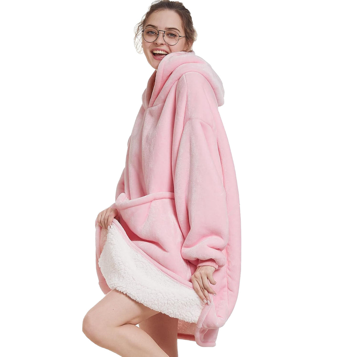 Amazon Hot Selling Autumn and Winter Flannel Double Layer Pajamas fleece-lined Warm Long Sleeve plus size Pet Bag Home Clothes