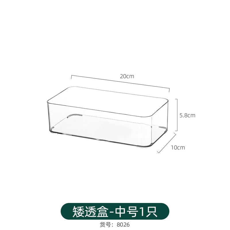 Refrigerator Storage Box Household Thickened Transparent Food Grade Fresh-keeping Box Beverage Multi-style Stackable Vegetable Freezer Box