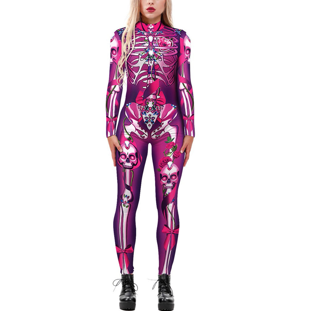 Halloween Long-Sleeve Costume Jumpsuit