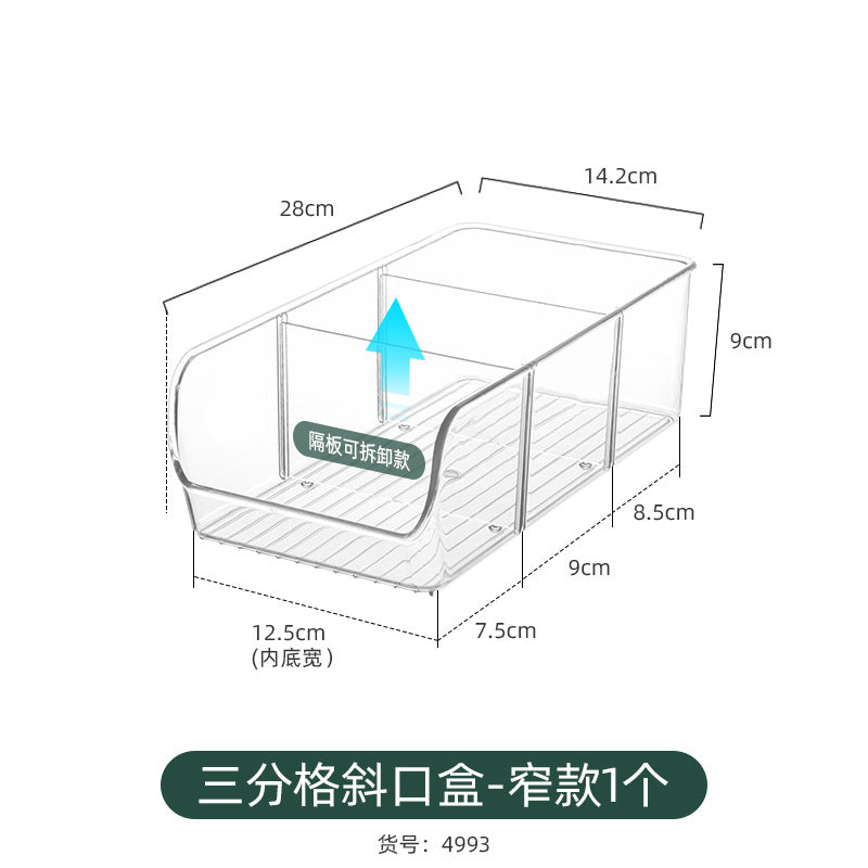 Refrigerator Storage Box Household Thickened Transparent Food Grade Fresh-keeping Box Beverage Multi-style Stackable Vegetable Freezer Box