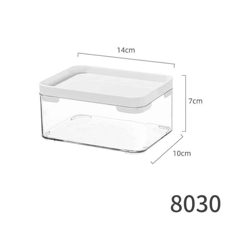 Desktop Storage Box with Lid Flip-Top Rectangular Transparent Acrylic Storage Box Kitchen Cosmetics Sundry Work Station