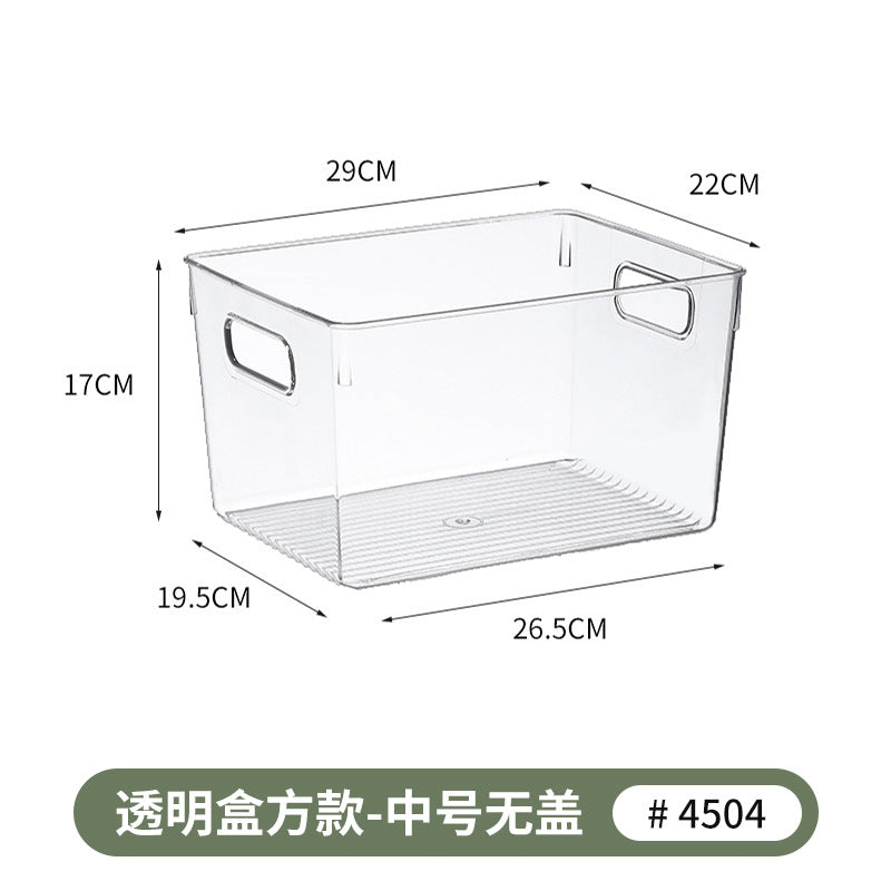 Refrigerator Storage Box Household Thickened Transparent Food Grade Fresh-keeping Box Beverage Multi-style Stackable Vegetable Freezer Box