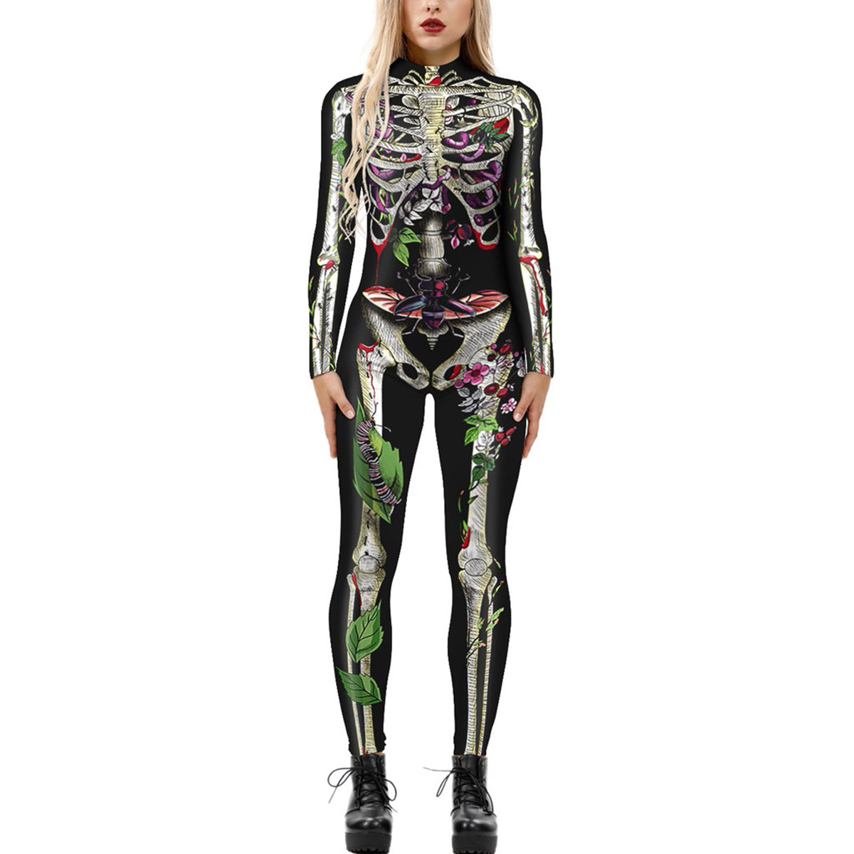 Halloween Long-Sleeve Costume Jumpsuit