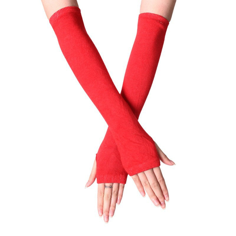Direct selling/factory wholesale explosions Korean version of autumn and winter cute knitted finger/half finger wrist cover fashion wrist cover