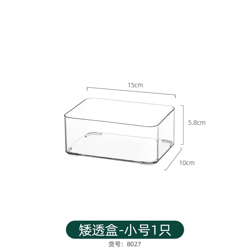 Refrigerator Storage Box Household Thickened Transparent Food Grade Fresh-keeping Box Beverage Multi-style Stackable Vegetable Freezer Box