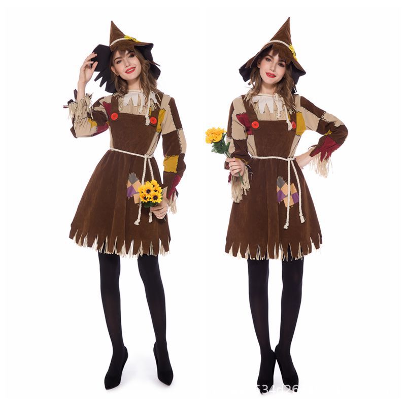 Scarecrow & Witch Halloween Costume