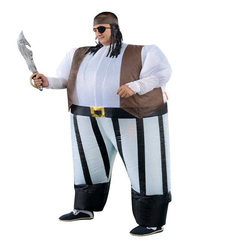 Halloween Stage Performance Costumes Funny Pirate Inflatable Costumes Amazon North America Best-Selling Cartoon Funny Puppet Costume Factory