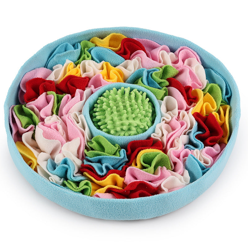 Cross-border pet sniffing mat cats and dogs puzzle decompression hidden food training with small toys four seasons play interactive