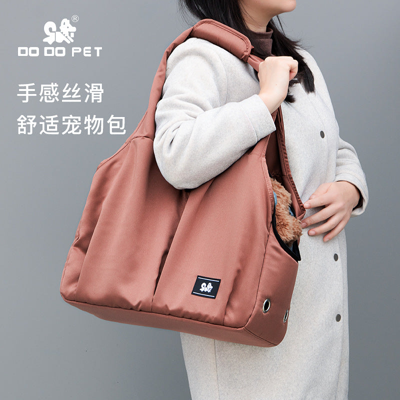 Cat Bag Outgoing Portable Pet Bag Large Capacity Breathable Cat Backpack with Dog One-Shoulder Handbag Soft