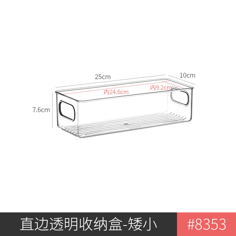 Refrigerator Storage Box Household Thickened Transparent Food Grade Fresh-keeping Box Beverage Multi-style Stackable Vegetable Freezer Box