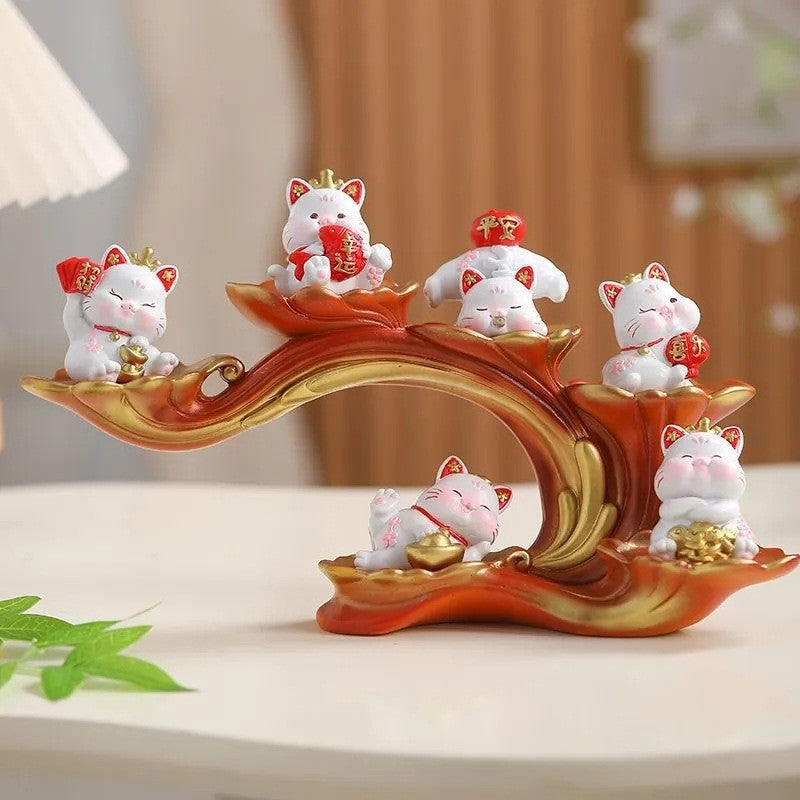 Fuxing Linmen God of Wealth Decoration Office Home Living Room Decorations Hallway Opening Housewarming Gift