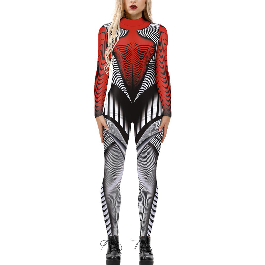 Halloween Long-Sleeve Costume Jumpsuit