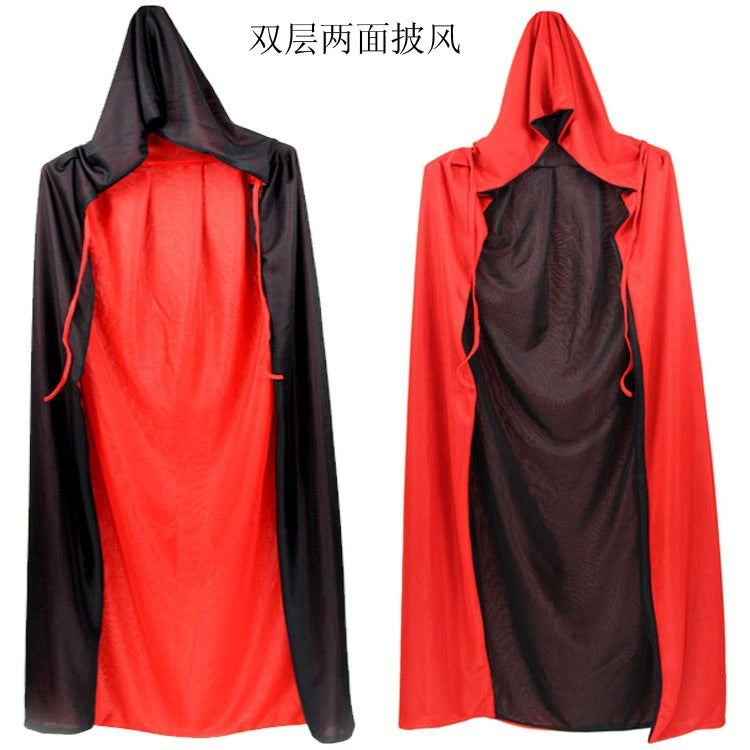 Red & Black Halloween Vampire Cloak