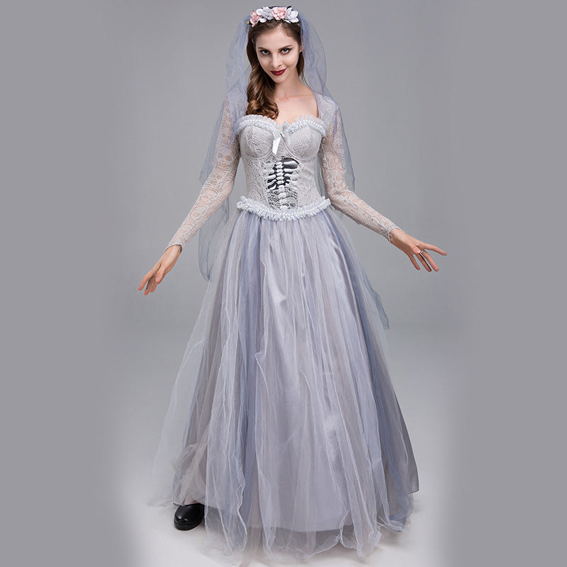 Skeleton Ghost Bride Halloween Costume