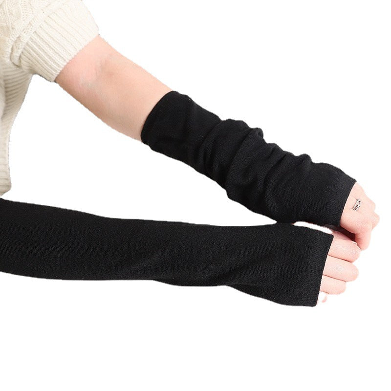Direct selling/factory wholesale explosions Korean version of autumn and winter cute knitted finger/half finger wrist cover fashion wrist cover