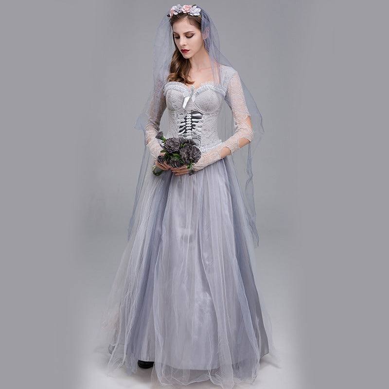 Skeleton Ghost Bride Halloween Costume