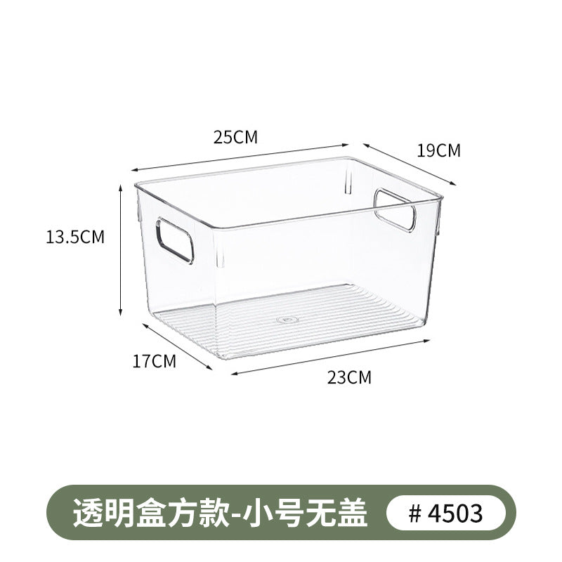 Refrigerator Storage Box Household Thickened Transparent Food Grade Fresh-keeping Box Beverage Multi-style Stackable Vegetable Freezer Box