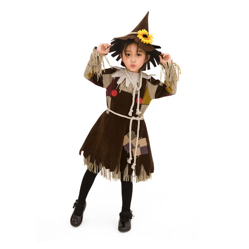 Halloween Adult Wizard of oz Family Stage Performance Scarecrow Costume Witch Witch Performance Cosplay