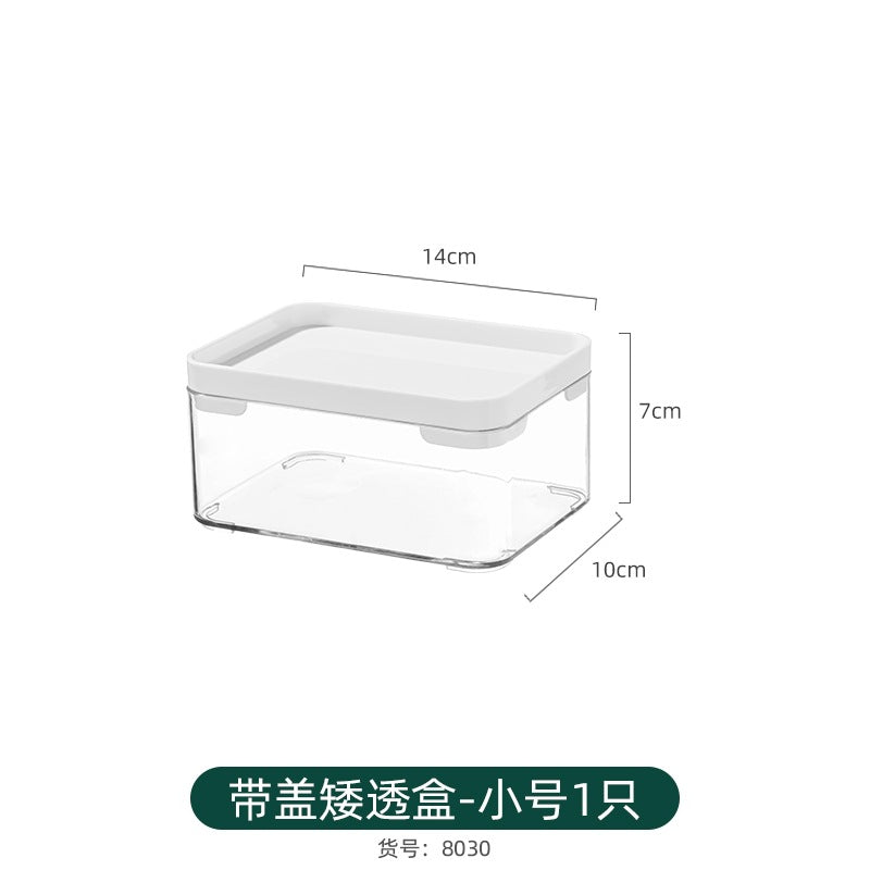 Refrigerator Storage Box Household Thickened Transparent Food Grade Fresh-keeping Box Beverage Multi-style Stackable Vegetable Freezer Box