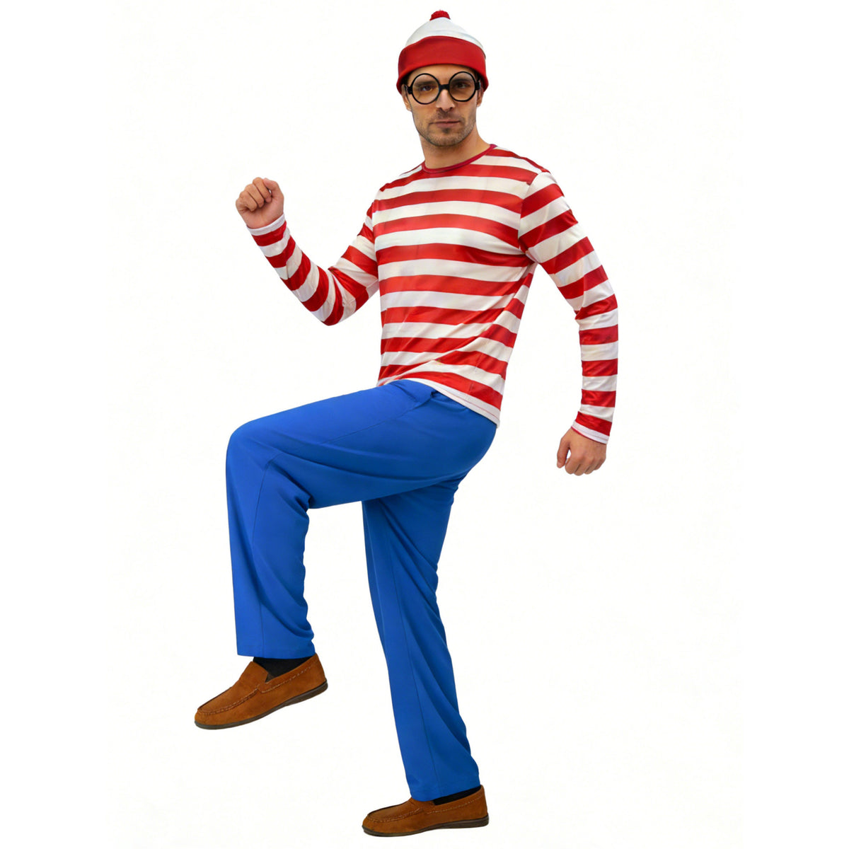 Red & White Striped Halloween Costume Set