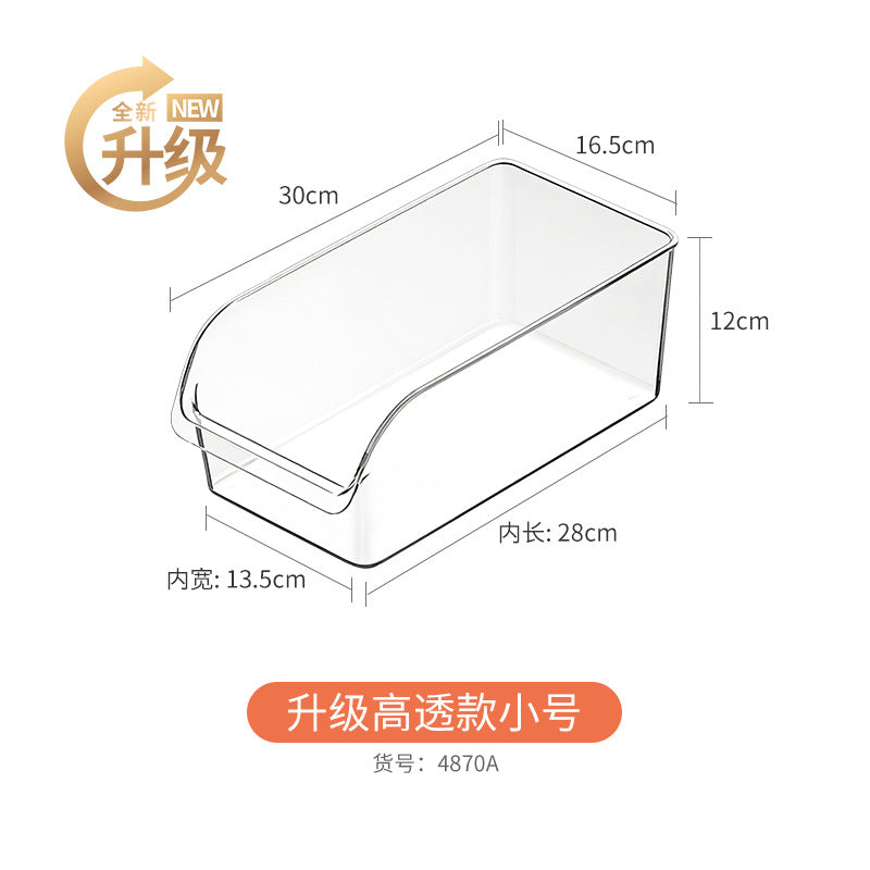 Refrigerator Storage Box Household Thickened Transparent Food Grade Fresh-keeping Box Beverage Multi-style Stackable Vegetable Freezer Box