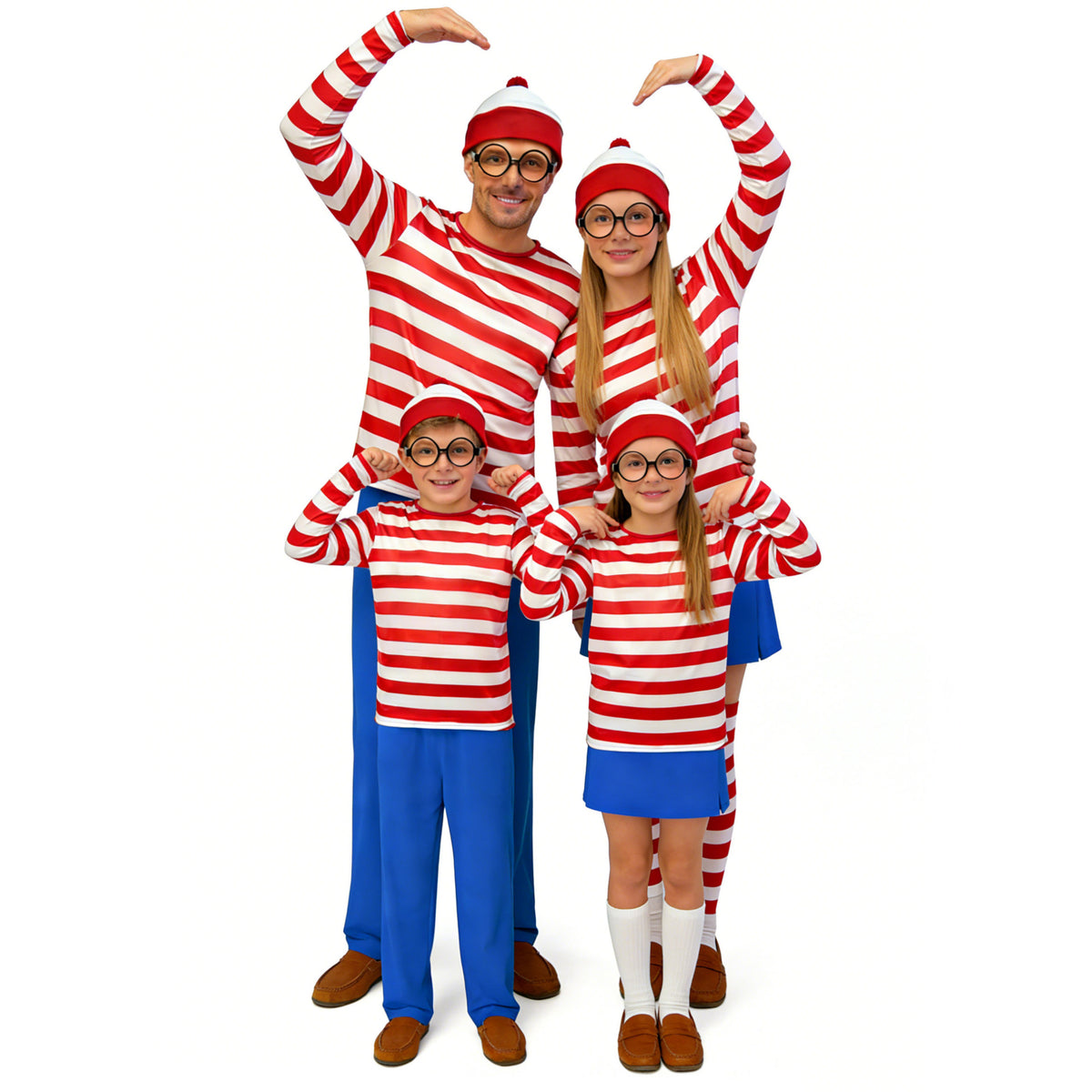 Red & White Striped Halloween Costume Set
