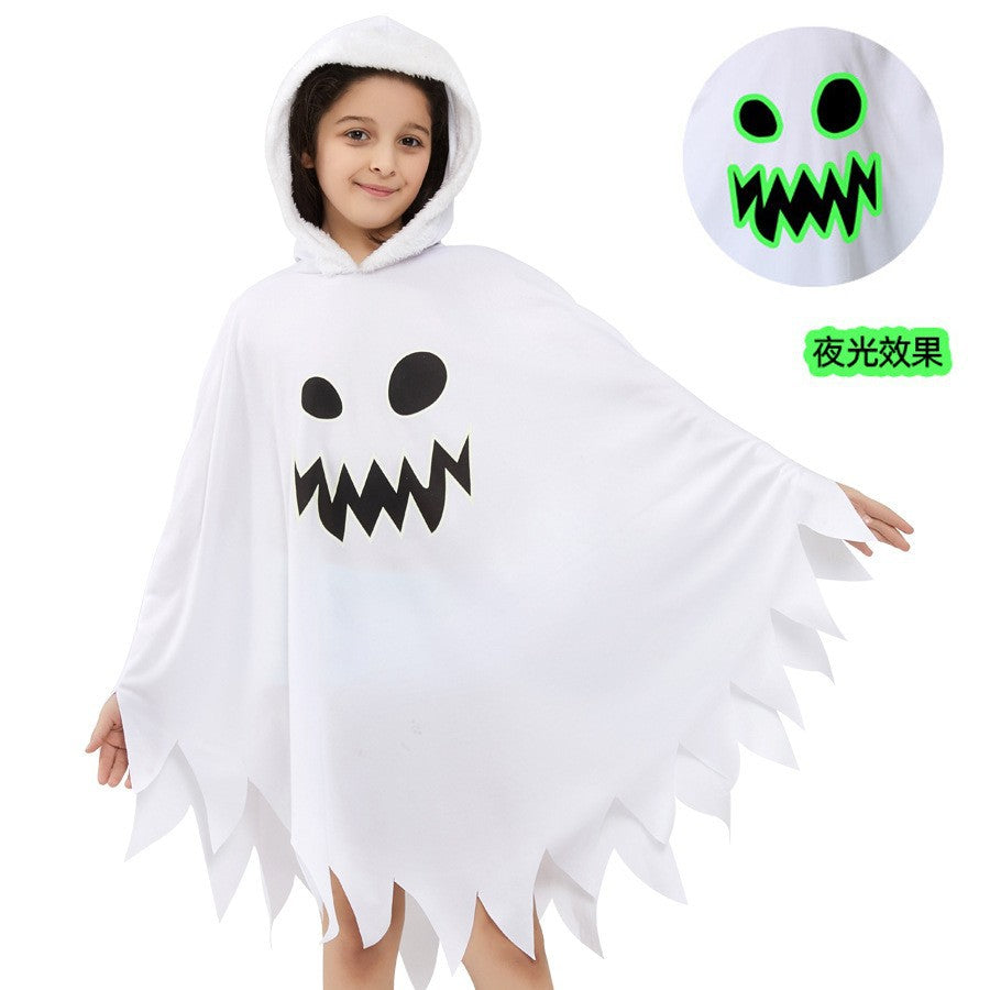 Kids' Luminous Ghost Cloak Halloween Costume