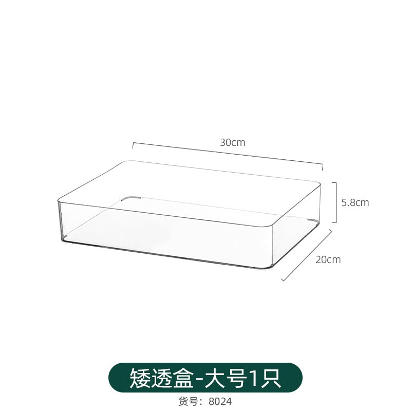 Refrigerator Storage Box Household Thickened Transparent Food Grade Fresh-keeping Box Beverage Multi-style Stackable Vegetable Freezer Box