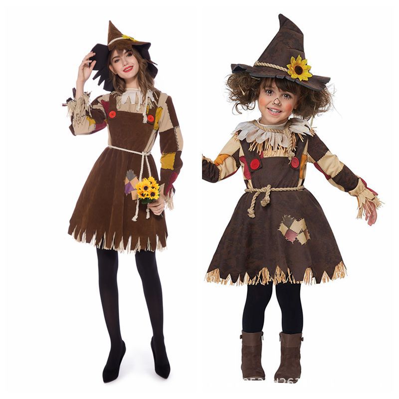 Scarecrow & Witch Halloween Costume